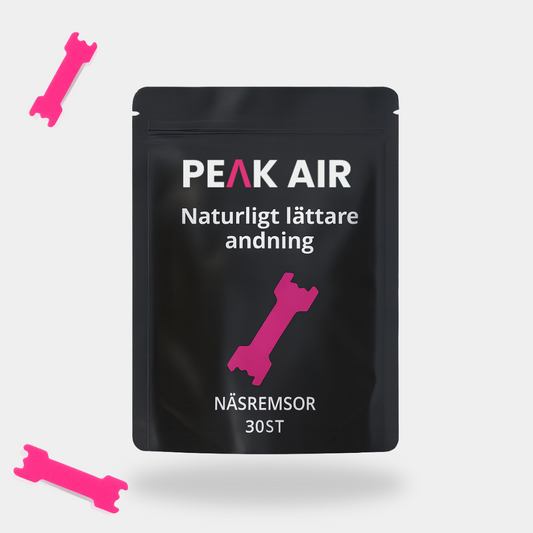 PEAK AIR  –  Näsremsor för bättre andning